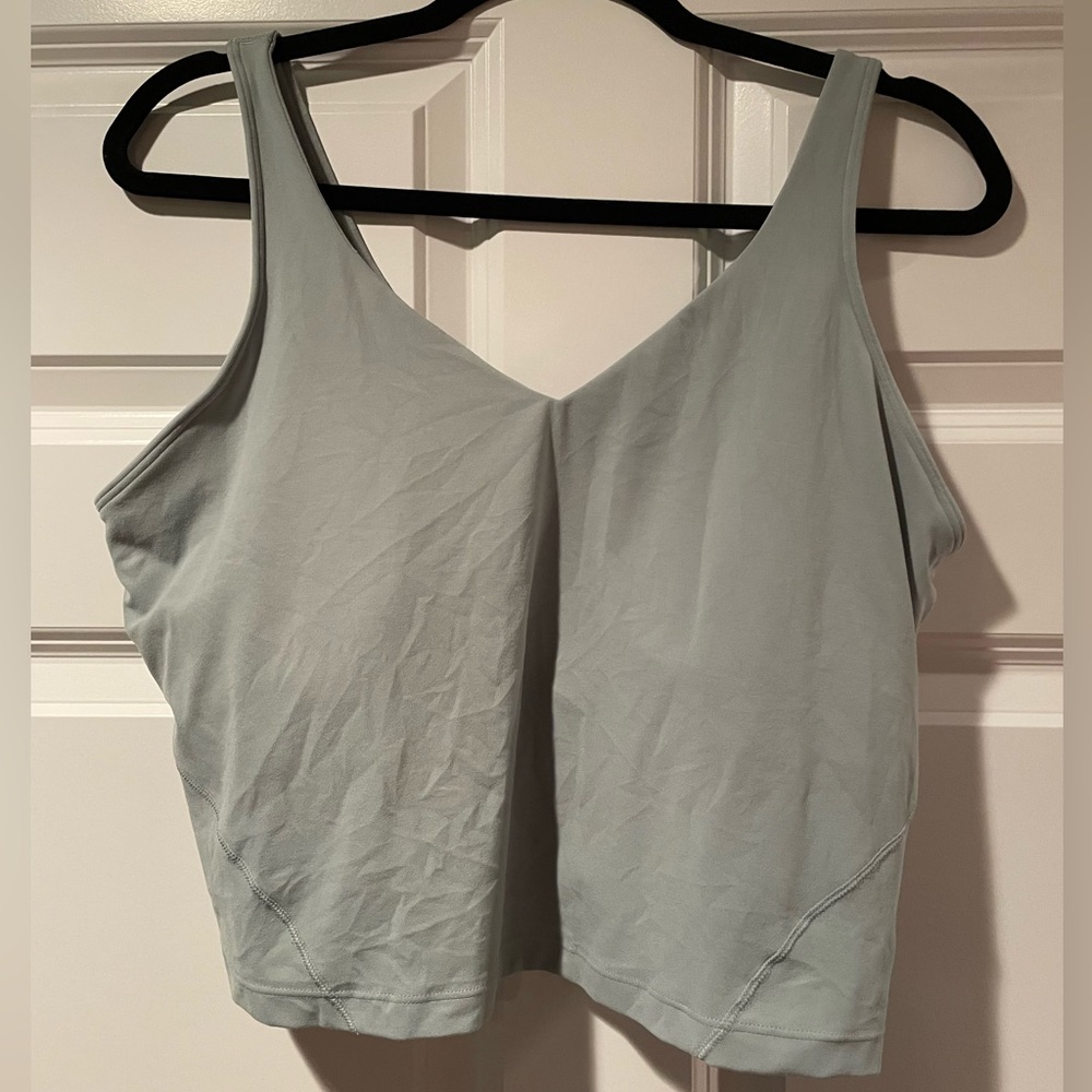 lululemon align tank - silver blue 18